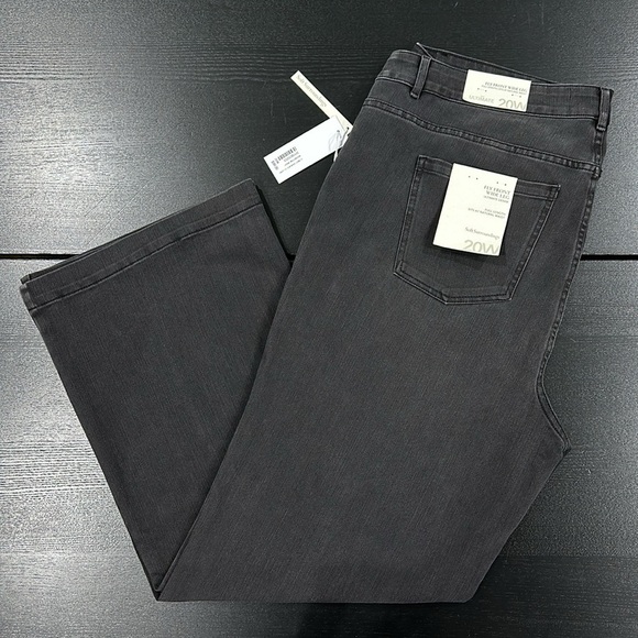 Soft Surroundings Ultimate Denim Wide Leg Jeans in Moonstone Wash - 20W - Picture 2 of 6